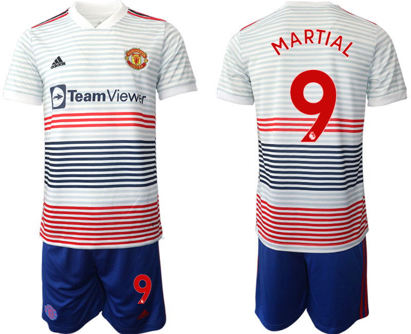 Men 2022-2023 Club Manchester United away white 9 Adidas Soccer Jersey